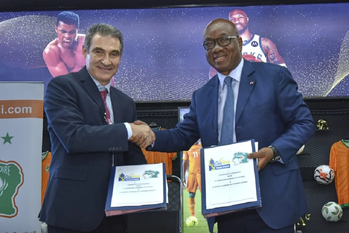 Le Dg Kanafer Rachid et le président de la FIF, Idriss Diallo