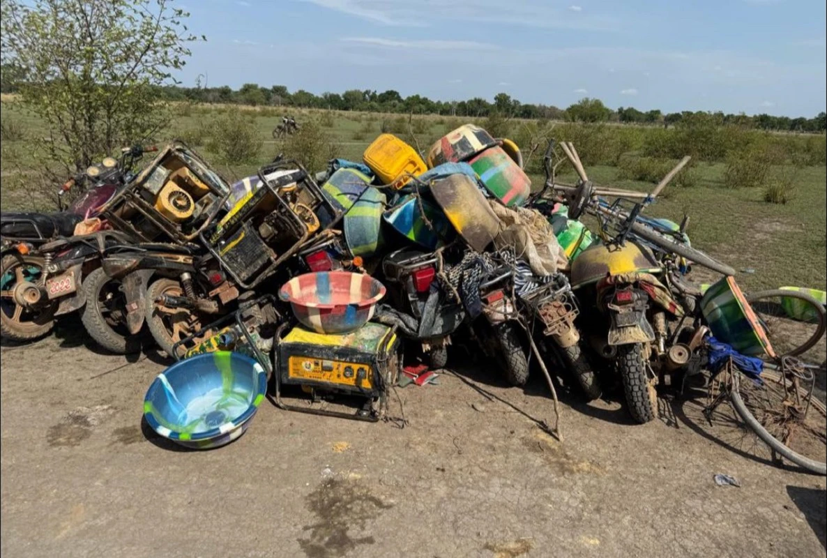 La gendarmerie nationale a détruit plusieurs matériels des orpailleurs clandestins