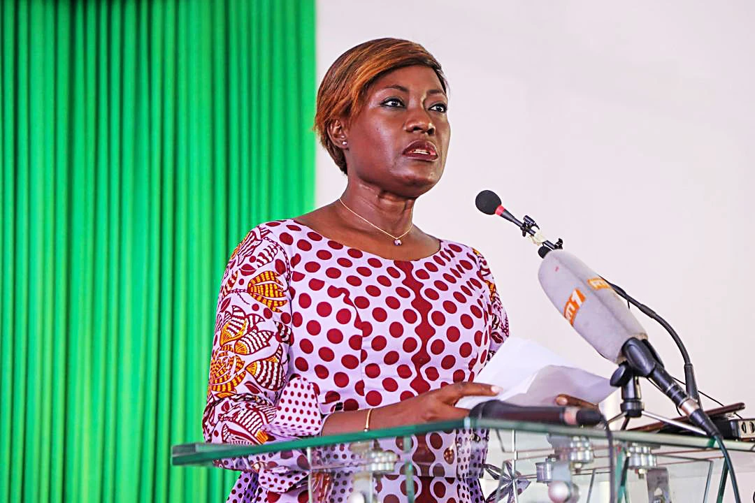 La ministre de l’Education nationale et de l’Alphabétisation, Mariatou Koné, le jeudi 13 janvier 2022 à Abidjan (DR)