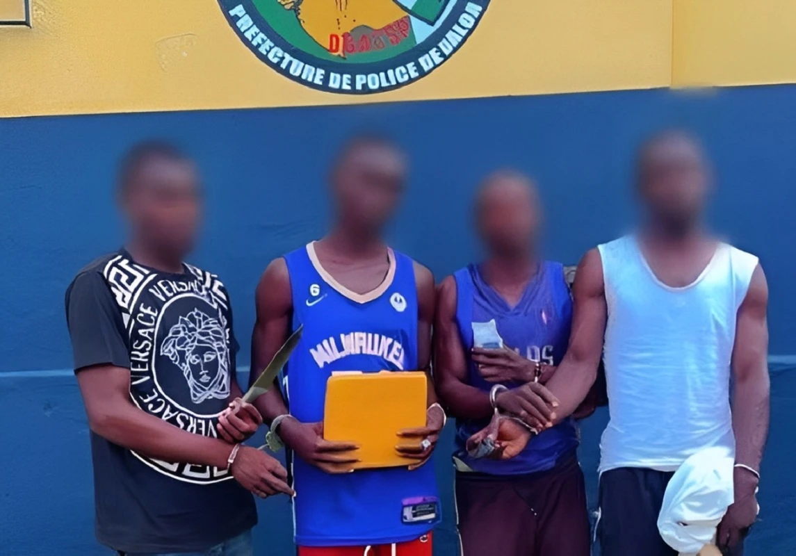 Les 4 suspects interpellés par la police