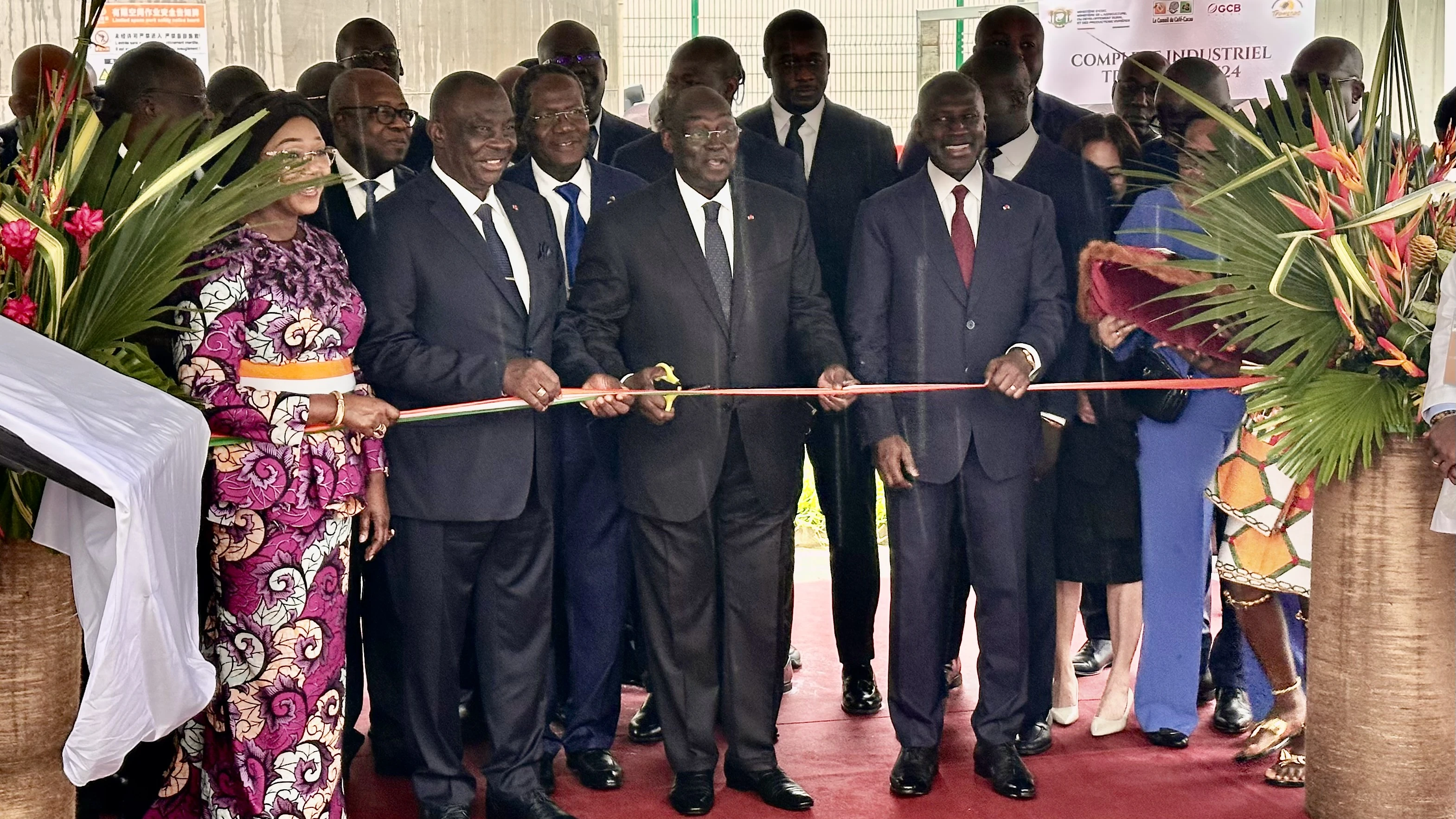 Inauguration du complexe industriel Transcao PK 24