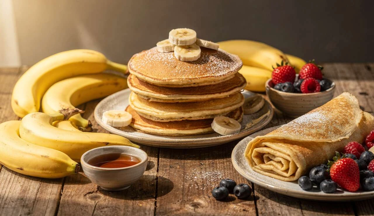 The secret to ultra fluffy pancakes: Use your overripe bananas instead of throwing them away