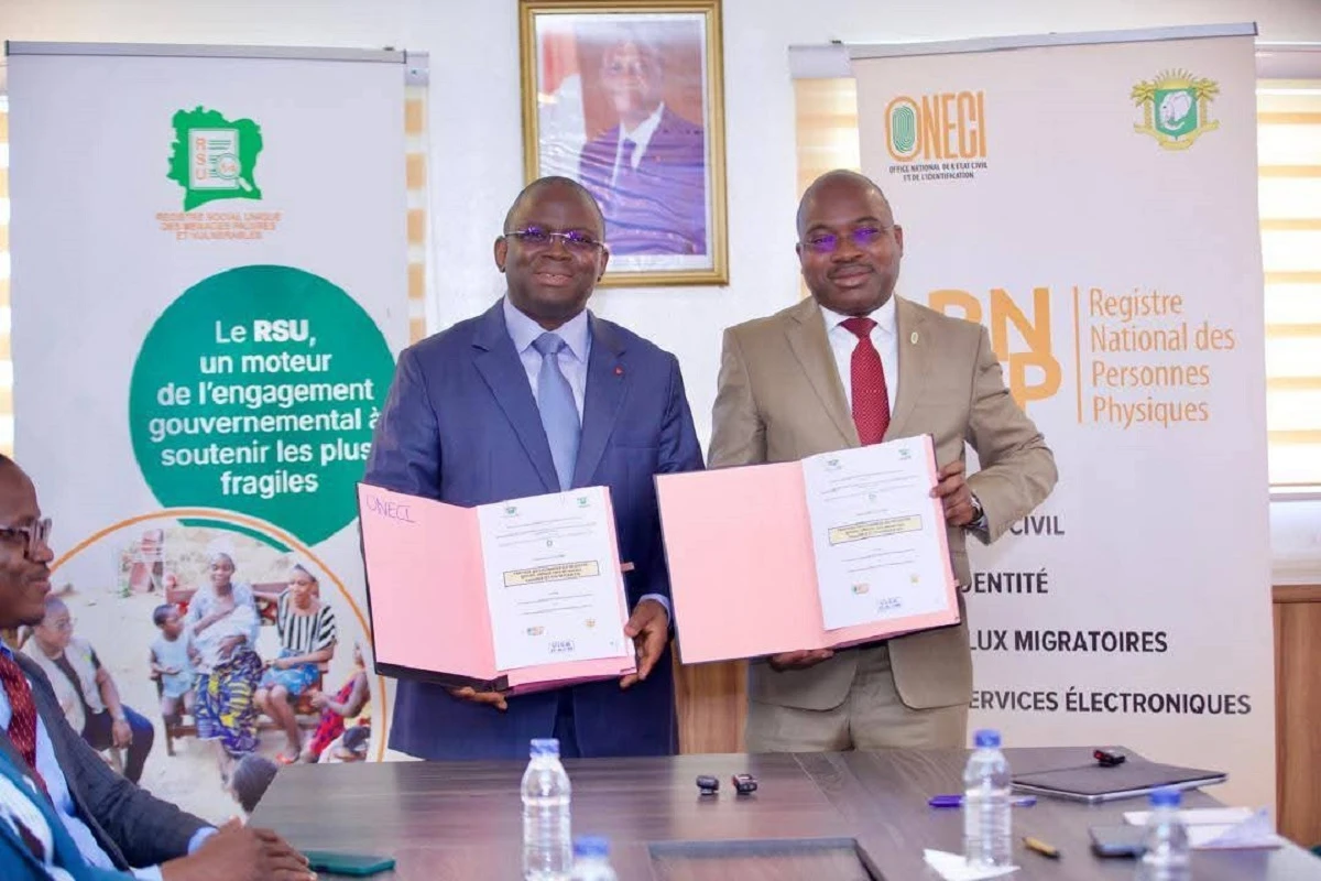 Côte d’Ivoire : L’ONECI et le BCPFS scellent une convention stratégique au service de l’inclusion sociale