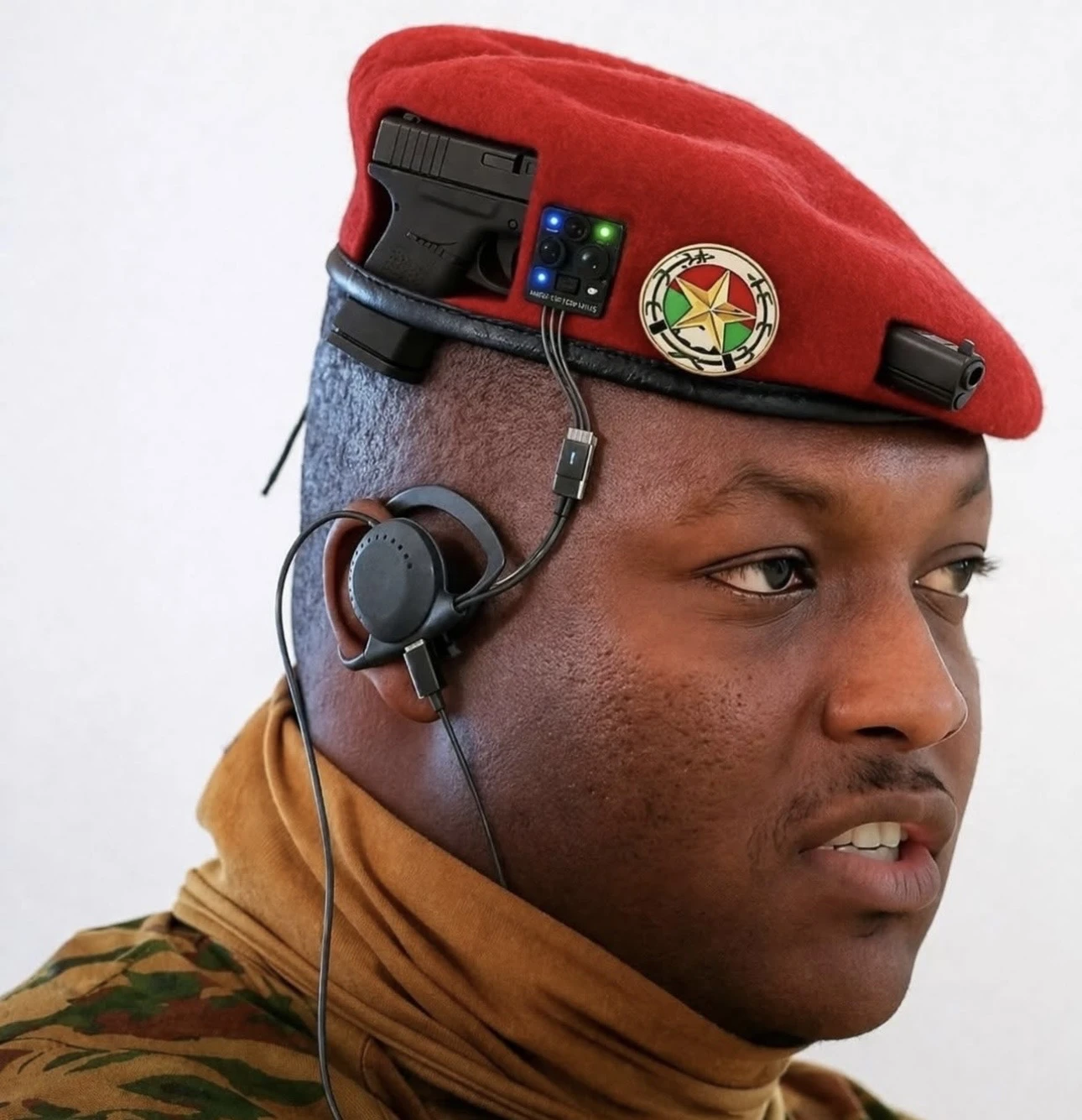 Ibrahim Traoré et son "béret technologique" russe capable de lire dans les pensées ? Intox