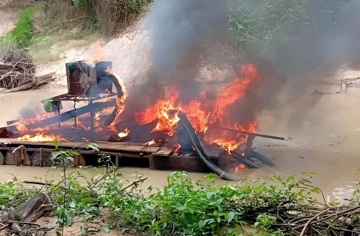 Issia: An illegal gold panning site recolonized in Pierrekro, 13 individuals arrested by the gendarmerie
