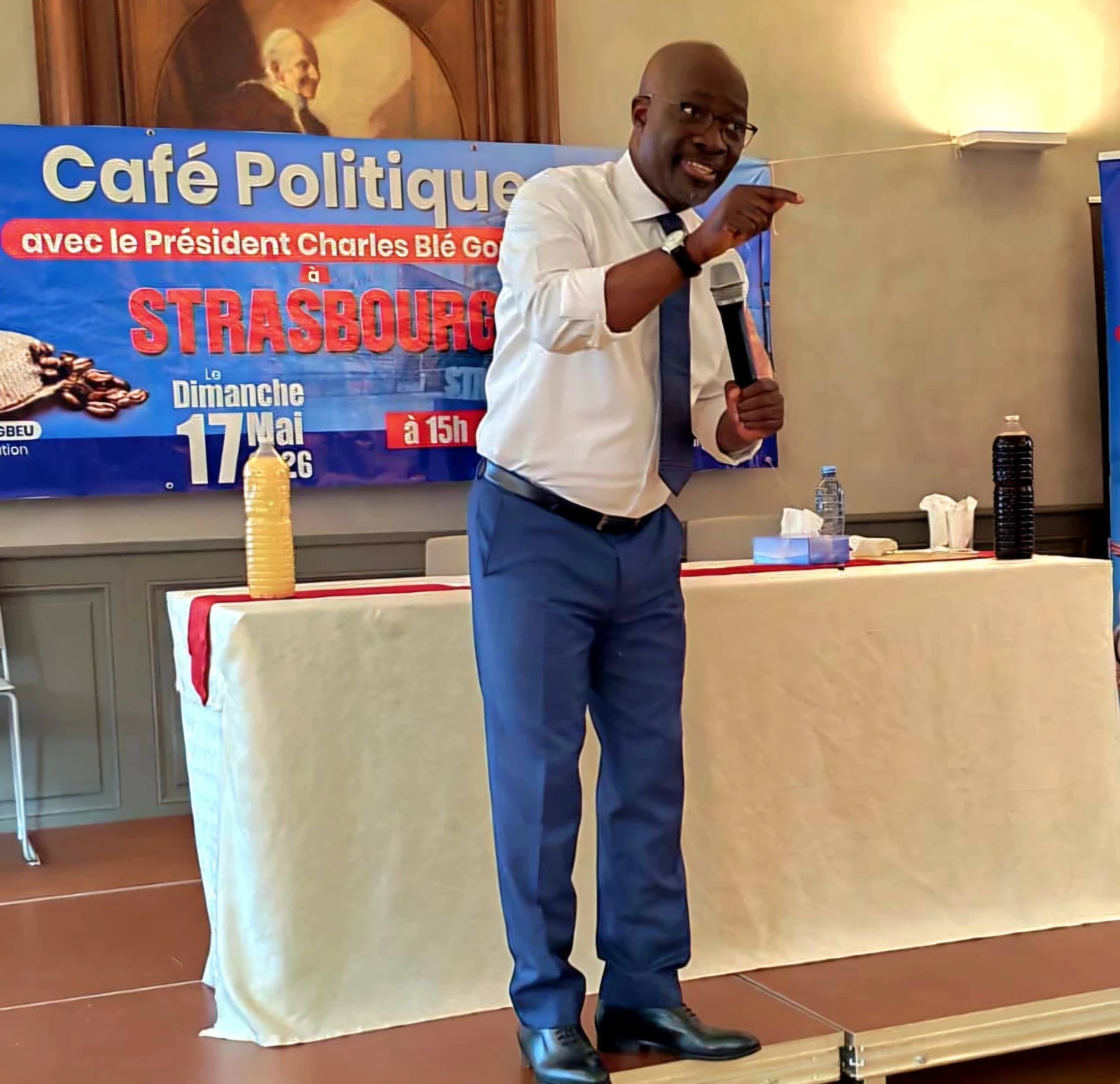 Strasbourg : A Strasbourg, Charles Blé Goudé partage sa vision du panafricanisme