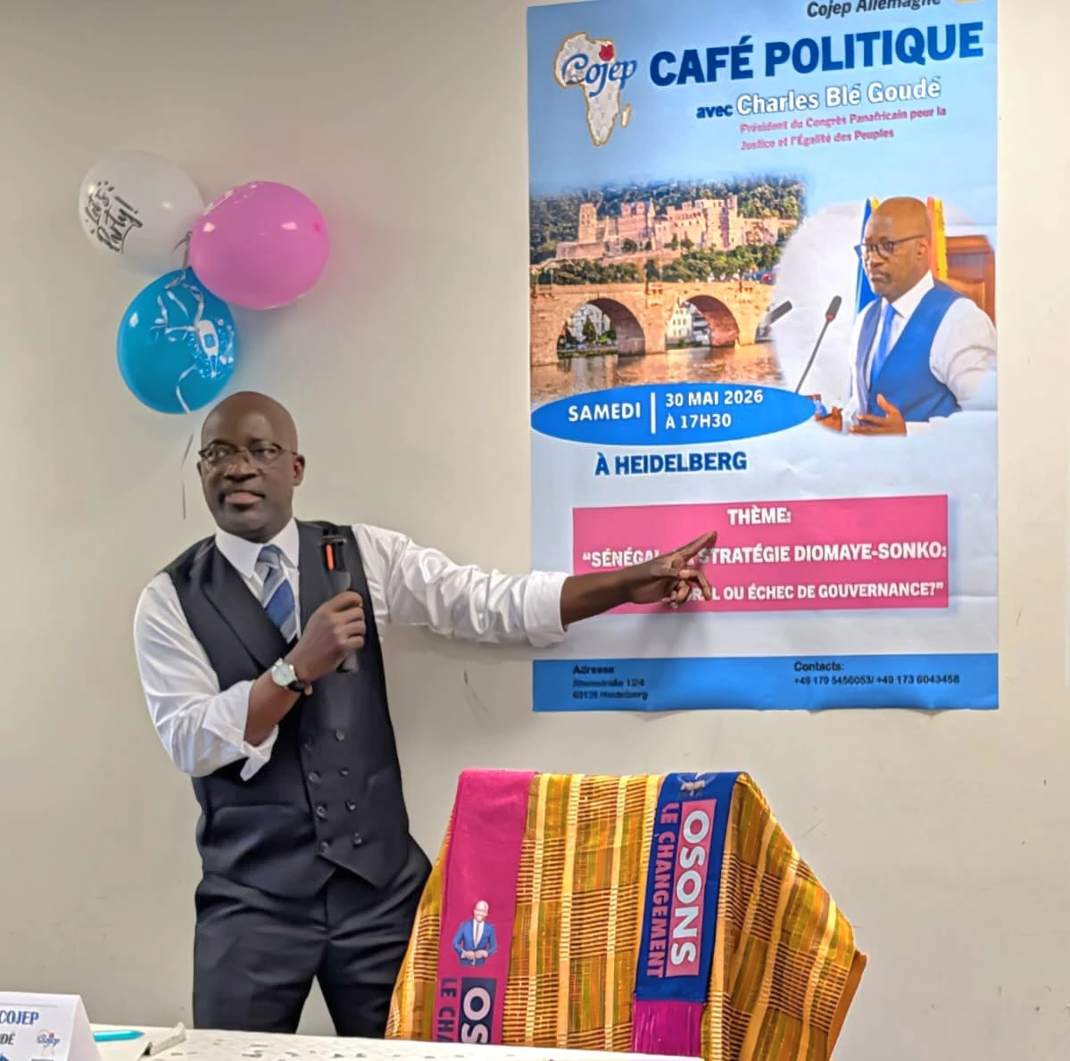 En tournée en Allemagne et en Belgique, Blé Goudé décrypte les enjeux du tandem Sonko-Diomaye