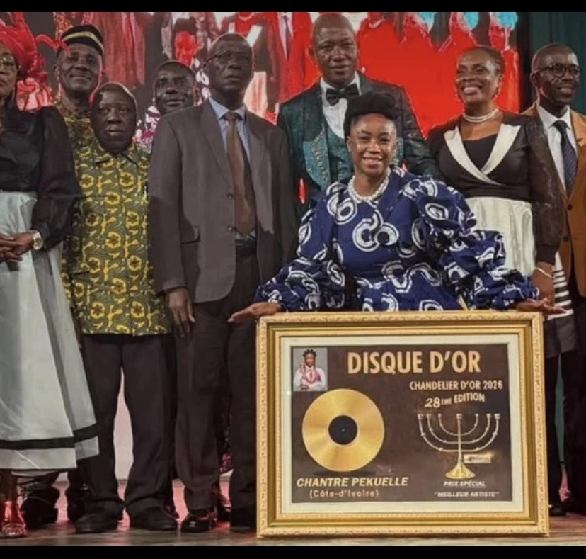 Chandelier d’Or 2026: Gospel singer Pekuelle wins a gold record with her song 'Ma vie à Jésus'