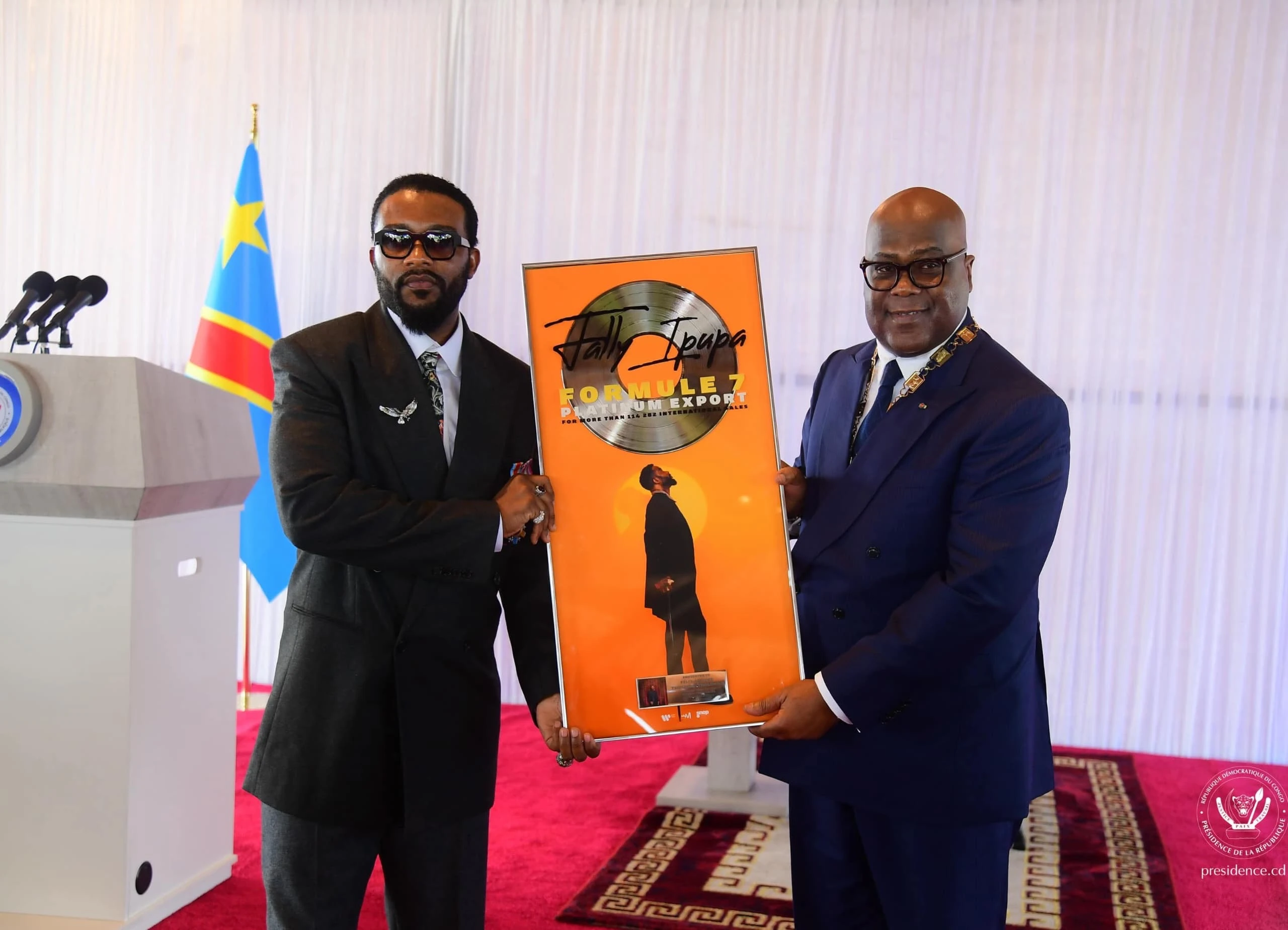 Fally Ipupa Decorated by President Félix-Antoine Tshisekedi After His Double Concert at Stade de France