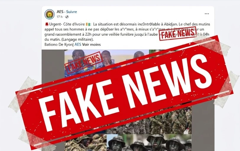 Une « mutinerie militaire incontrôlable » à Abidjan ? Attention à ces publications alarmistes