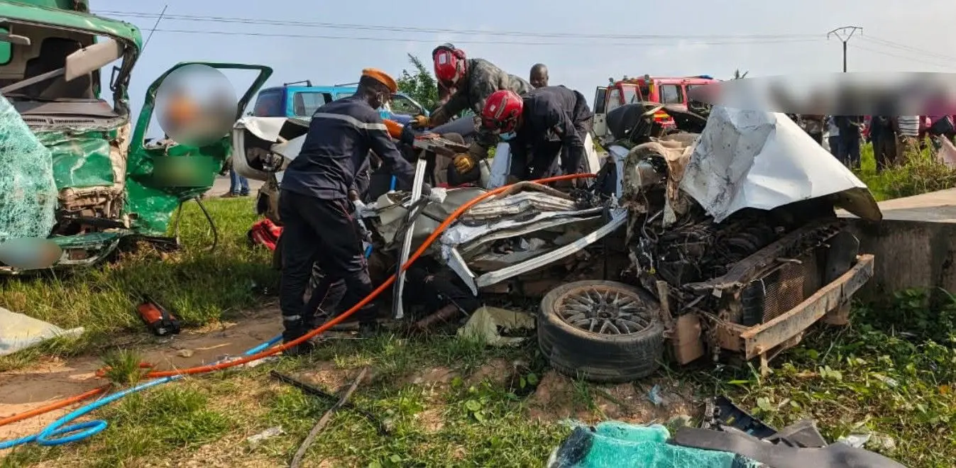 GRAND-BASSAM : Un grave accident de la route fait quatre morts et trois blessés