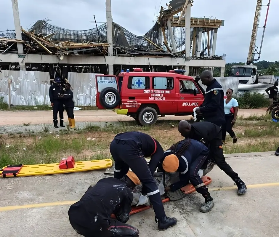 Agboville : L'effondrement d'un échafaudage fait 9 victimes sur le chantier de construction du Conseil régional