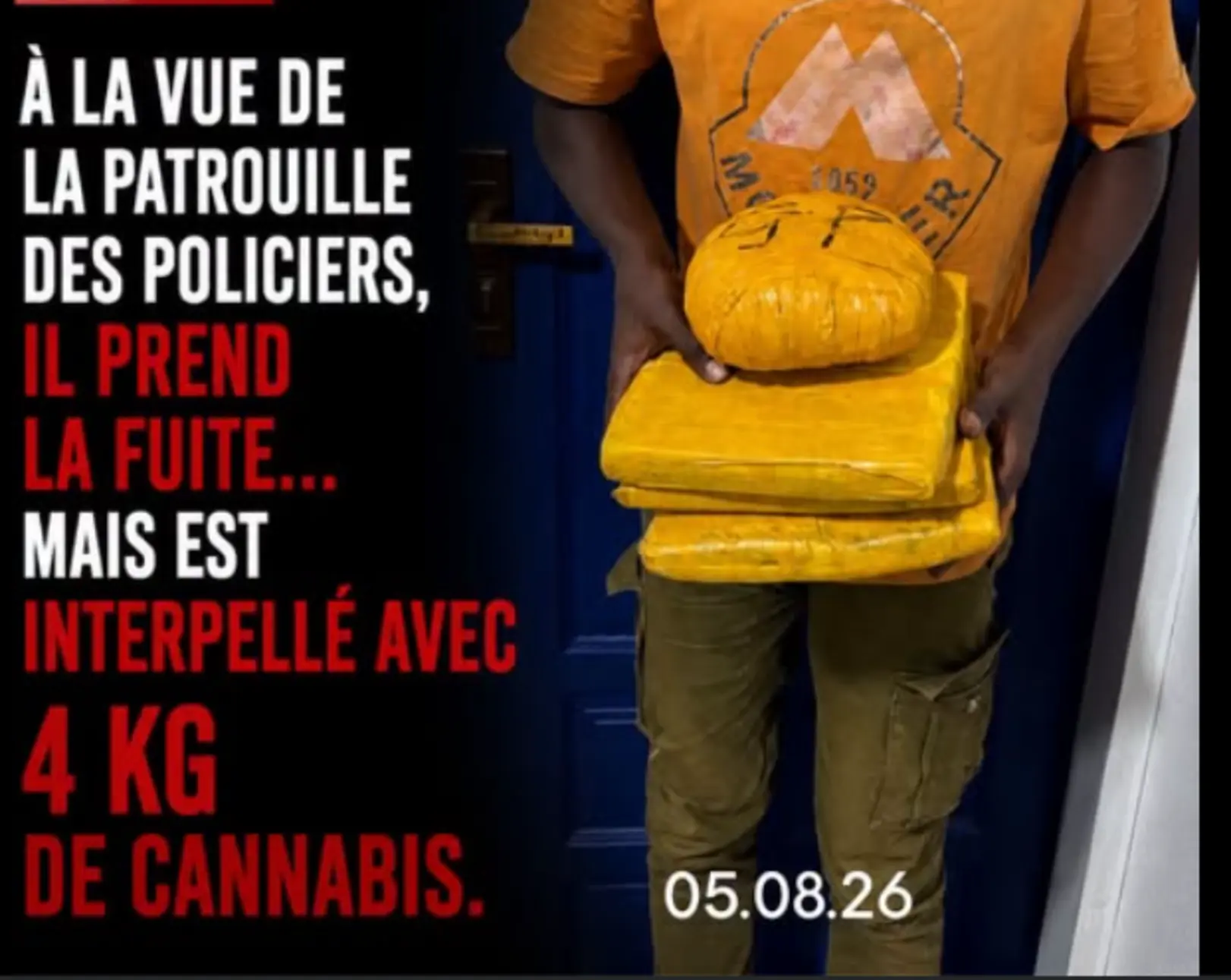 Koumassi : Tentant de fuir la police, un jeune arrêté avec près de 4 kg de cannabis