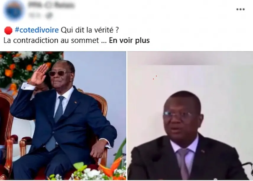 Alassane Ouattara et Amadou Coulibaly se contredisent-ils sur l'économie ?
