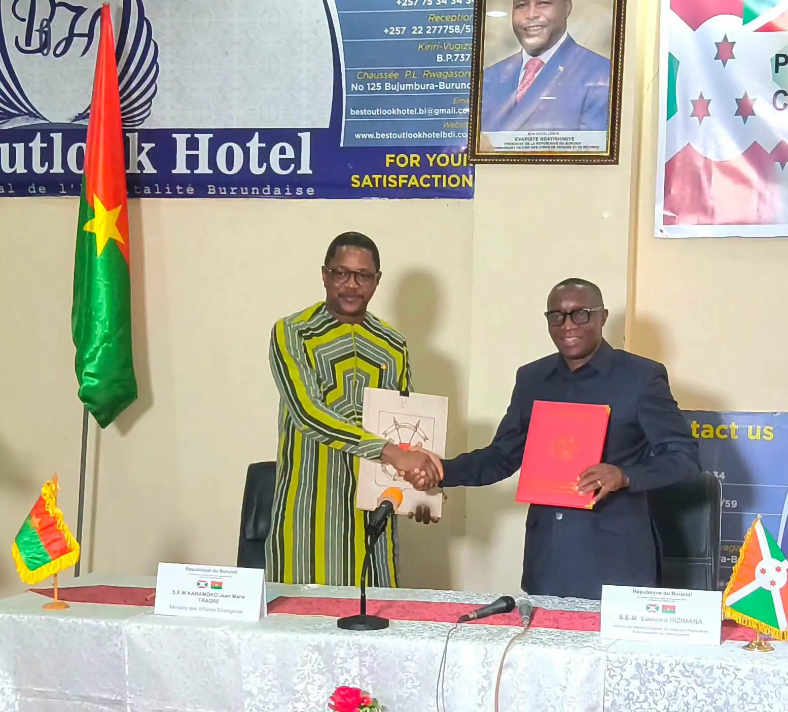 Burkina-Burundi : 14 accords de coopération Sud-Sud prend racine à Gitega