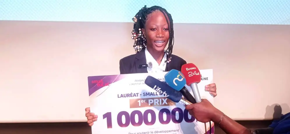 Small Boost: Aminata Rayanne Coulibaly, 14, crowned winner of the 3rd edition