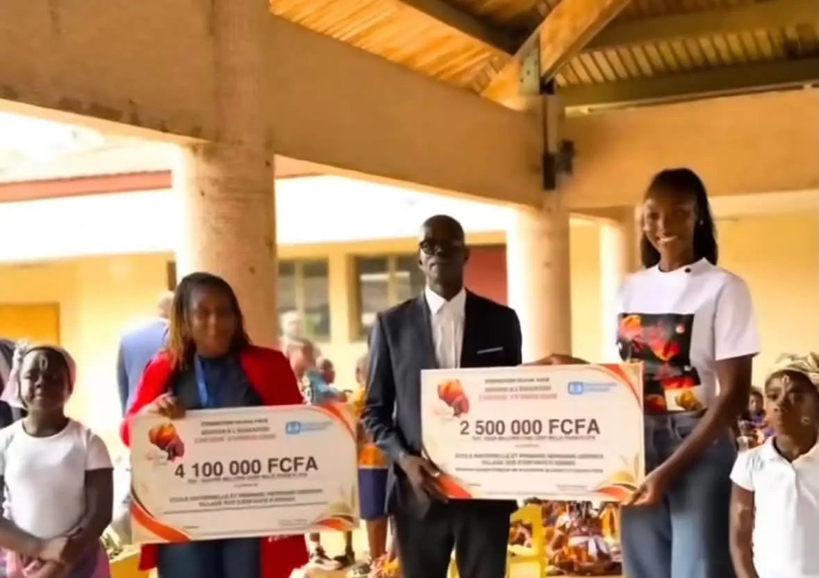 Rentrée scolaire 2026-2027 : la Fondation Olivia Yacé remet un chèque de 6,6 millions FCFA au village SOS d’Abobo