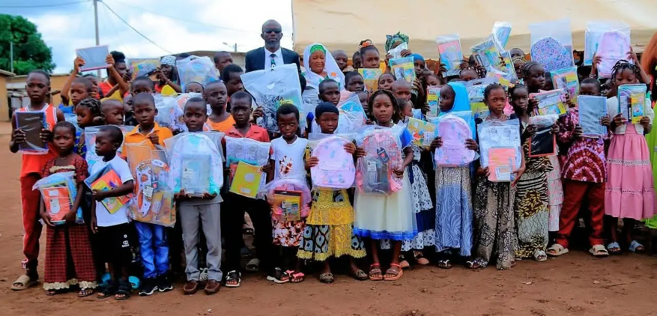 Back to school: The caravan 'One orphan, one school kit' brings joy to Boundiali and Abidjan