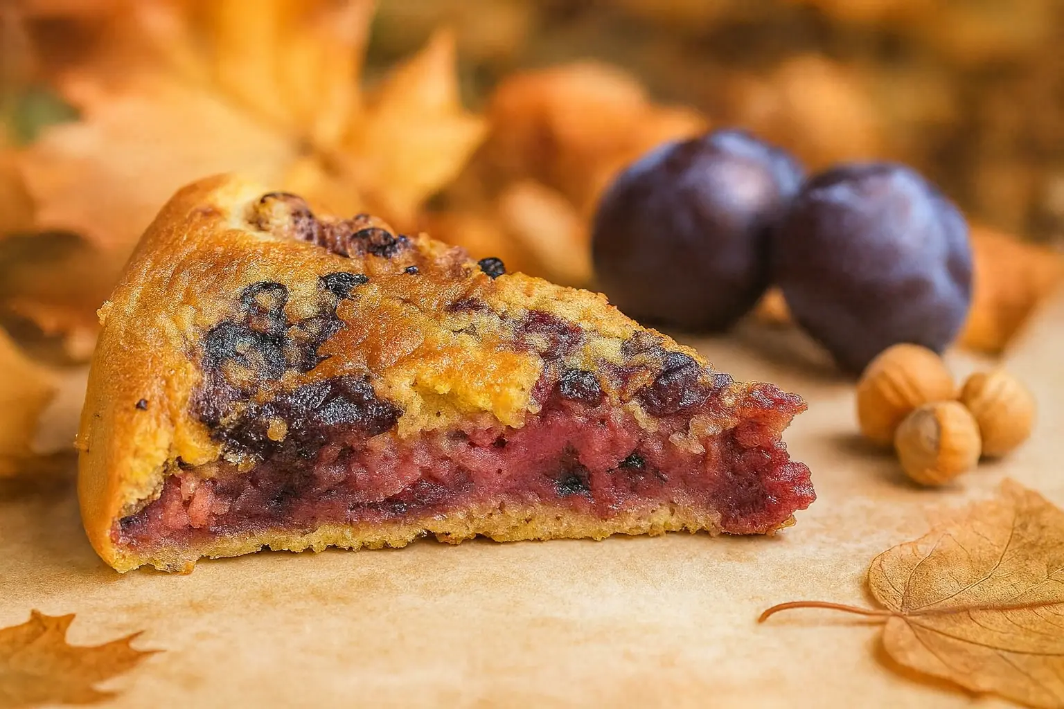 Plum and Hazelnut Pie: The Dessert That Melts Everyone's Heart