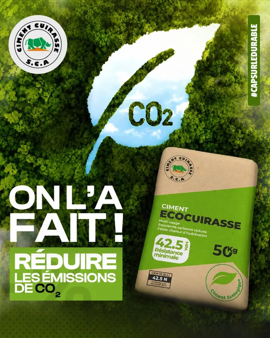 Salon des Infrastructures d’Abidjan: la SCA présente ECO 32, son nouveau ciment bas carbone