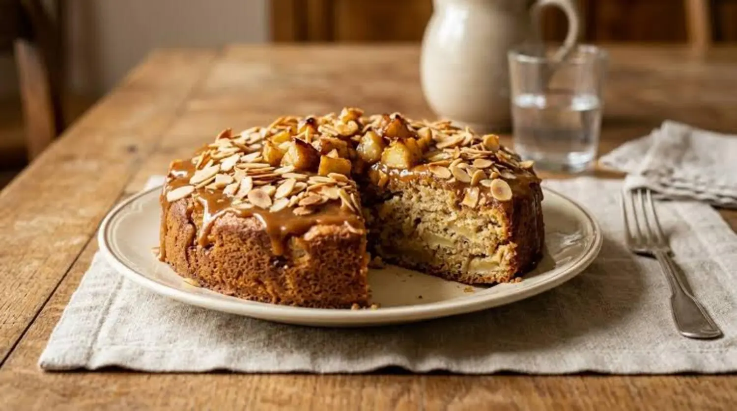 Apples and Almonds: The Easy Cake to Make in a Few Steps