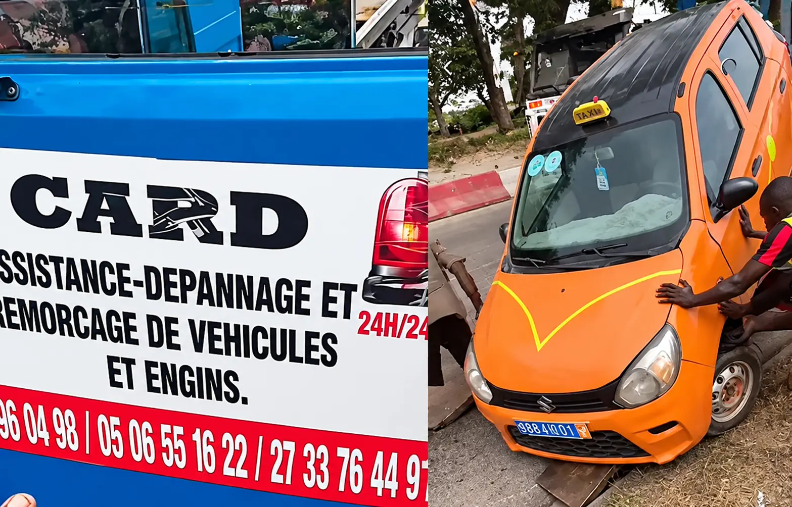 Forced towing of a taxi in Abidjan: CARD company operated without authorization, its owner heard by police
