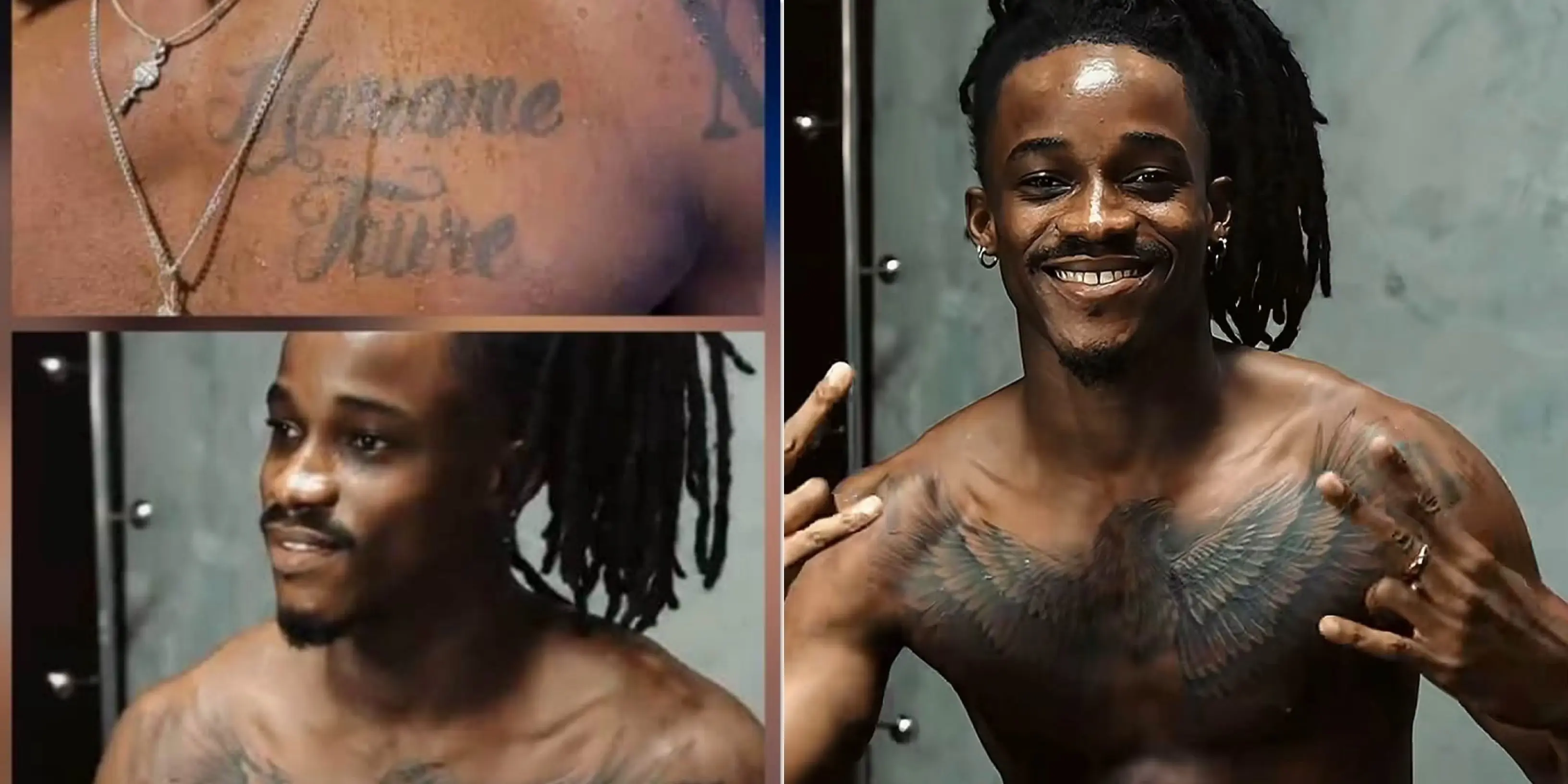 Khalil remplace le nom de Mariam tatoué sur sa poitrine par un aigle, l’amour s’envole