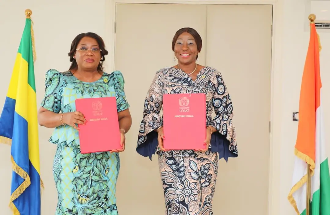 Entre Sénats, la Côte d’Ivoire et le Gabon signent un mémorandum d'entente à Yamoussoukro