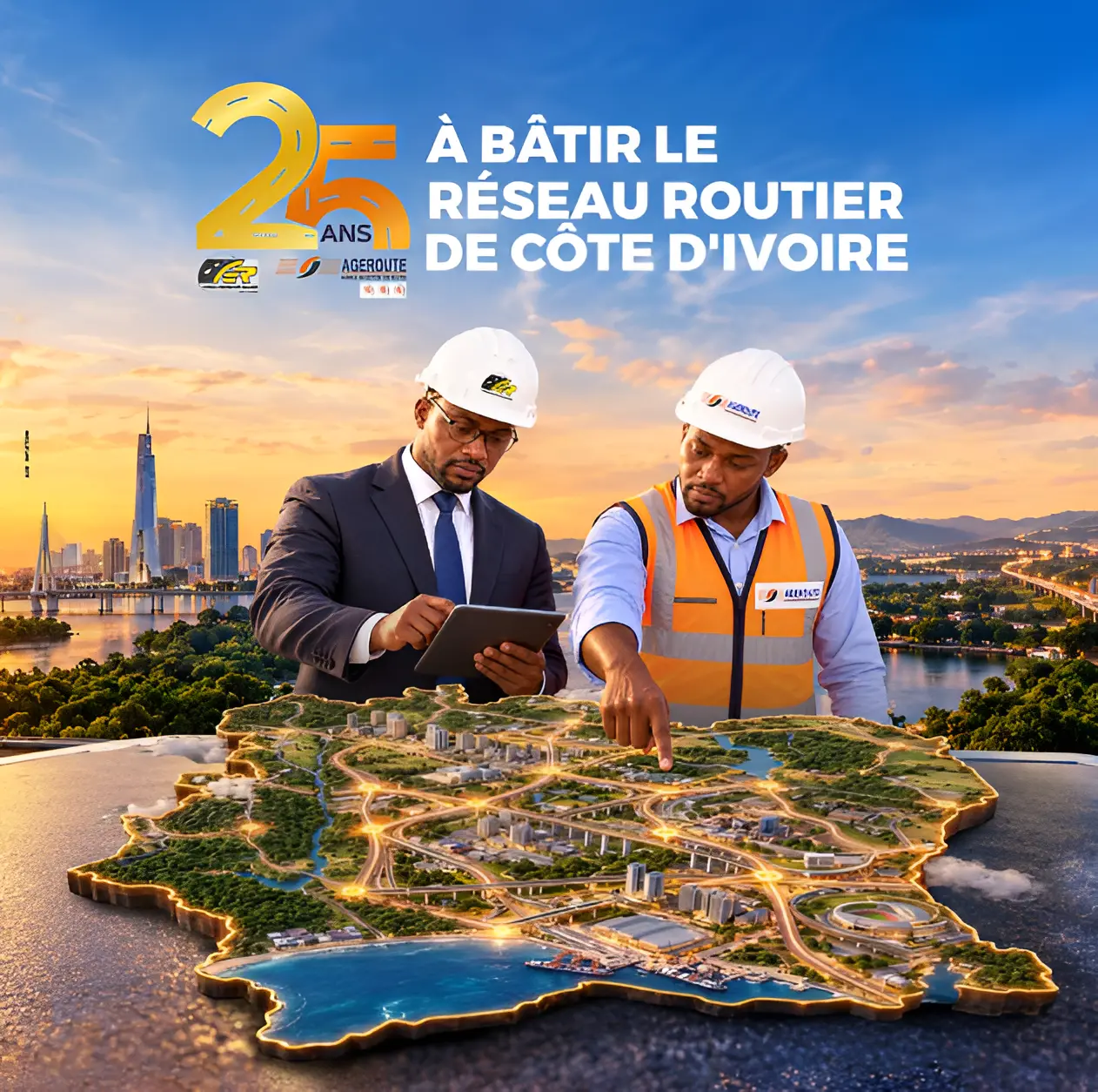 FER and AGEROUTE Celebrate 25 Years of Commitment to Côte d'Ivoire's Roads