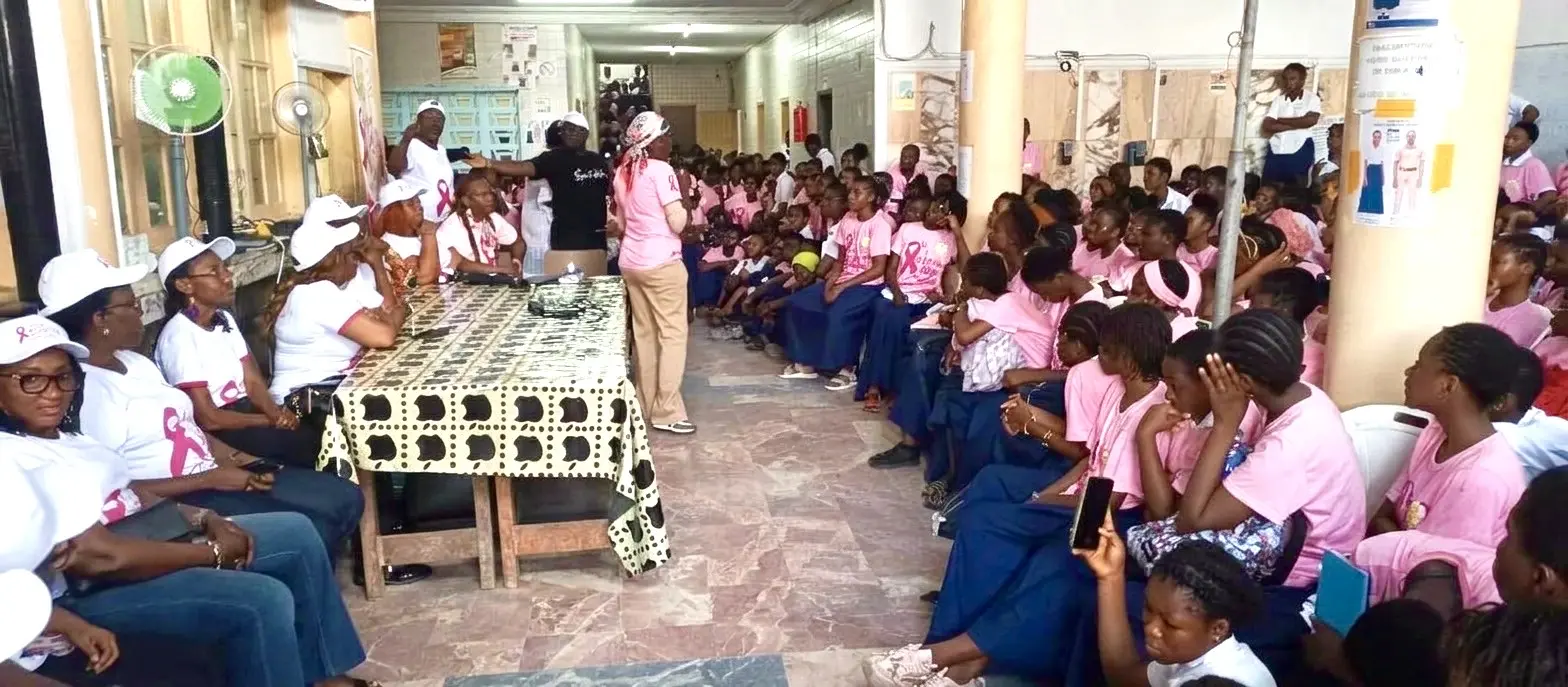 Breast cancer awareness: Cœur Glorieux NGO educates students at Mamie Adjoua school