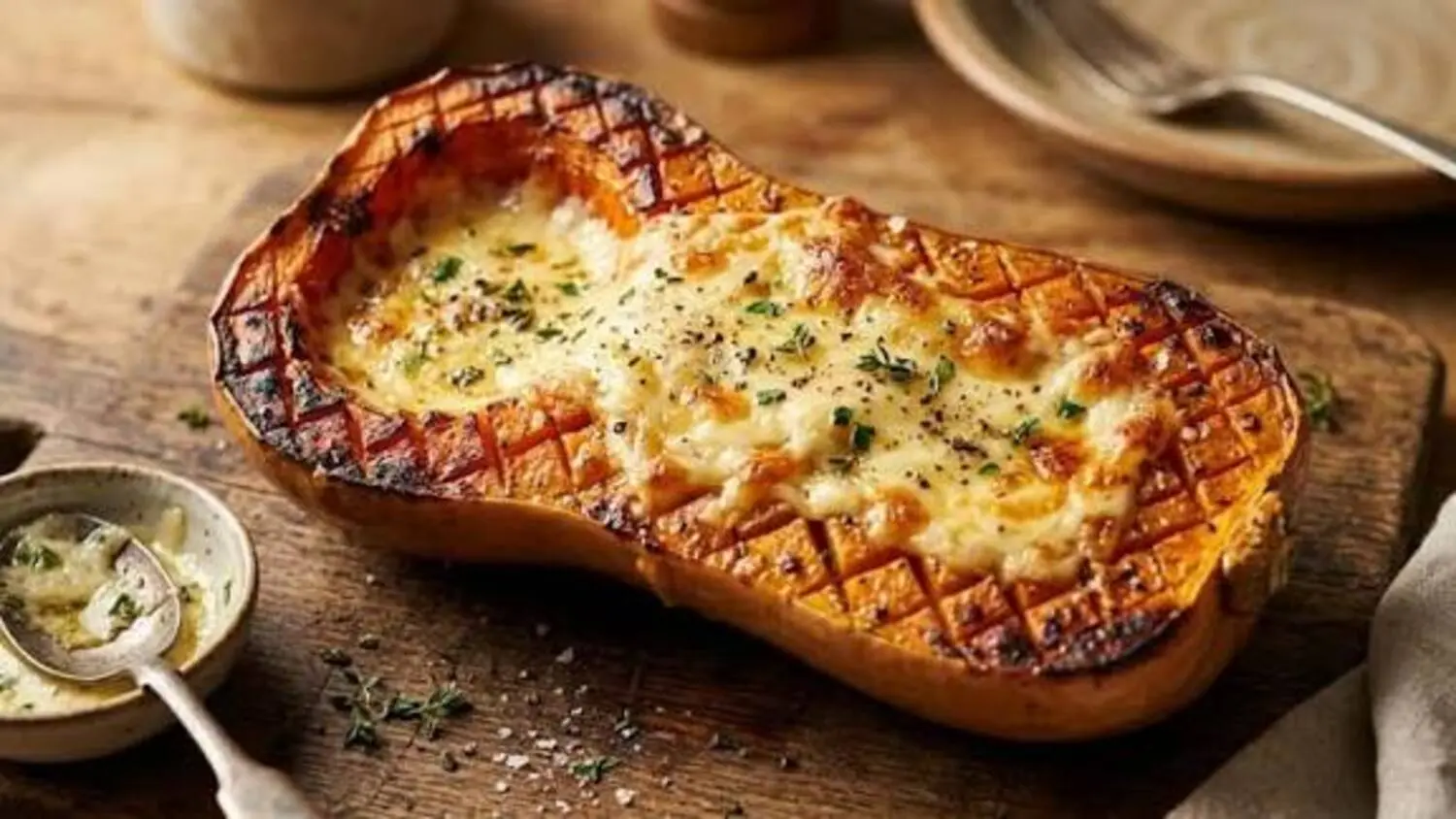 Oven-Baked Raclette: This Tender Butternut Squash Is a Change from Traditional Potatoes