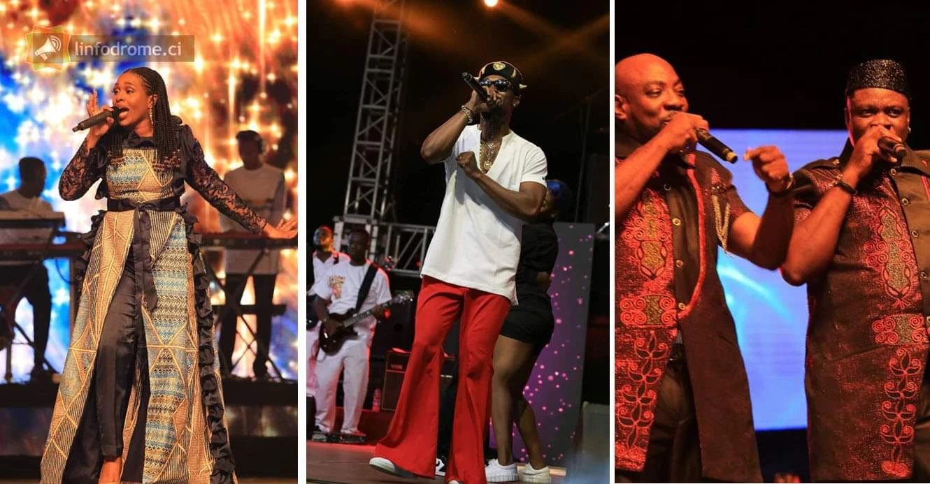 Le concert de Dena Mwana, Serge Beynaud et Yodé et Siro