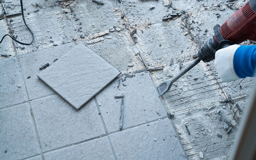 techniques pour enlever le carrelage mural ou au sol