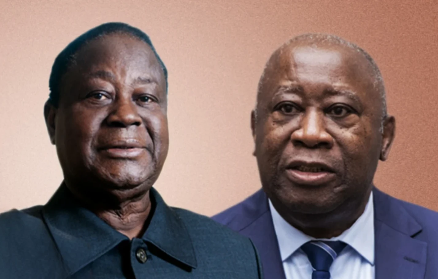 HENRI KONAN BÉDIÉ ET LAURENT GBAGBO ©MONTAGE JA