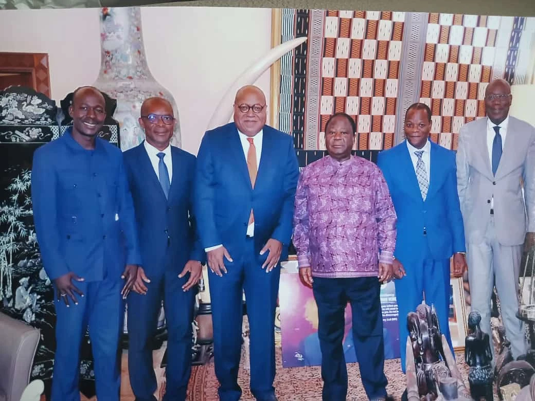 Gauze Jérôme (à l'extrême droite) est membre du bureau politique du PDCI-RDA - Ph:DR