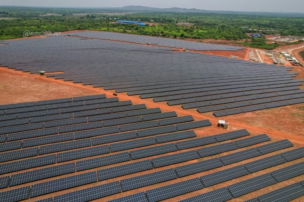 Une vue aérienne de la centrale solaire de Boundiali (Ph DR)