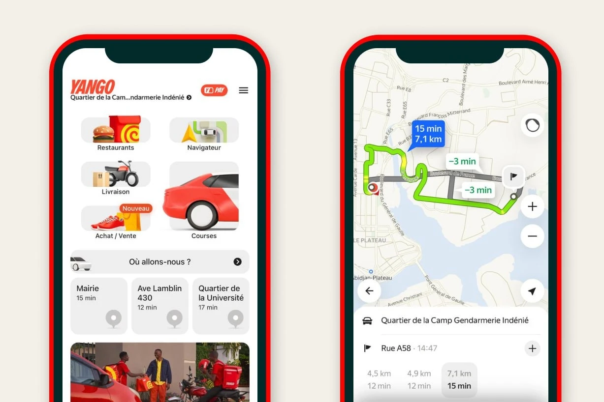 Yango lance le service Navigateur pour améliorer la mobilité urbaine en Côte d'Ivoire