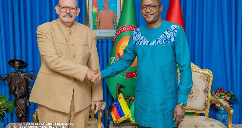Coopération bilatérale : Ouagadougou reçoit le Chargé d’Affaires du Venezuela pour une prise de contact