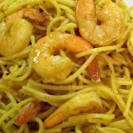 recette-de-spaghetti-au-curry-et-crevette