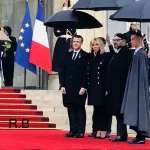 france-commemoration-du-centenaire-du-11-novembre-1918-le-roi-du-maroc-aux-cotes-du-president-macron