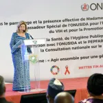traitement-du-vih-sida-et-de-la-tuberculose-pediatrique-la-premiere-dame-dominique-ouattara-monte-au-creneau-son-appel-aux-acteurs-de-la-sante