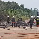 duokro-yamoussoukro-une-remorque-chargee-de-bouteilles-de-gaz-explose-le-gspm-et-le-ccdo-sur-les-lieux