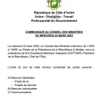communique-du-conseil-des-ministres-du-mercredi-22-mars-2023-linfodrome