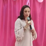 la-ministre-francoise-remarck-sensibilise-les-femmes-de-son-ministere-sur-le-cancer-du-sein