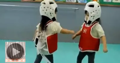 un-match-de-taekwondo-vraiment-mignon
