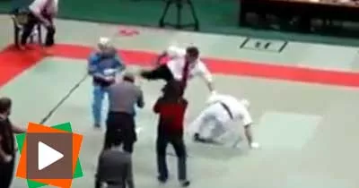 au-cours-d-un-combat-d-art-martial-l-arbitre-ne-pouvant-plus-prend-position